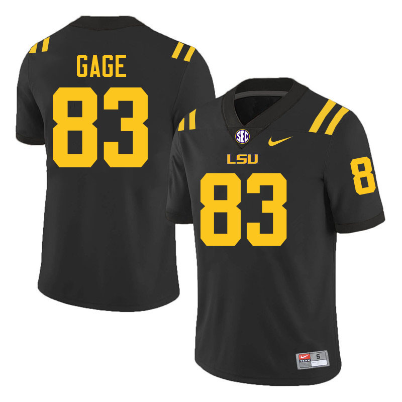 Russell Gage LSU Tigers Jersey,Louisiana State University Tigers Football Jersey-Black